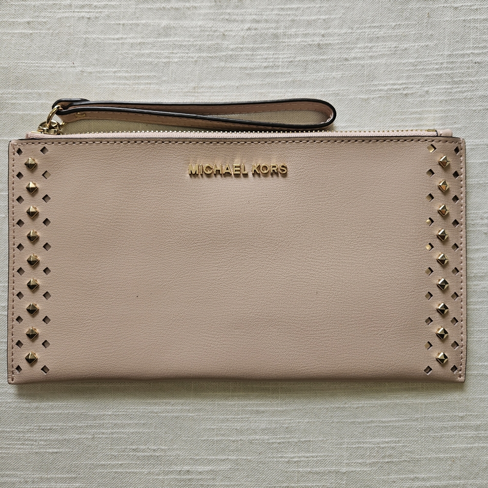 Michael Kors Pink Studded Wristlet